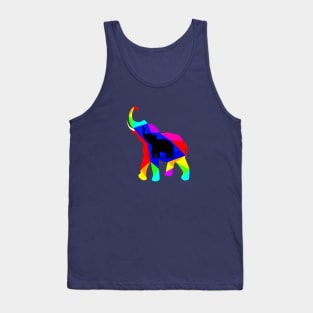 Colorful elephant Tank Top